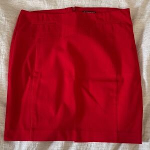Express Women's Bold Red Pencil Skirt